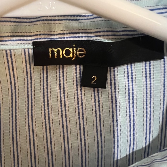 SOLD Maje Stripe Shirt - Picture 2 of 3